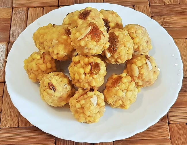 Boondiche Ladoo - Marathi recipe