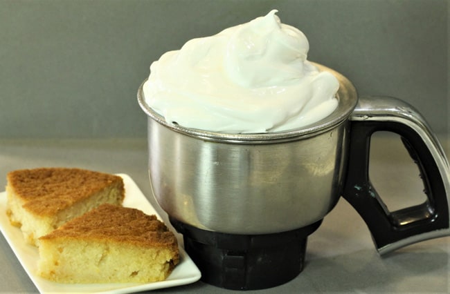 Cake Cream in Mixer - Marathi Recipe