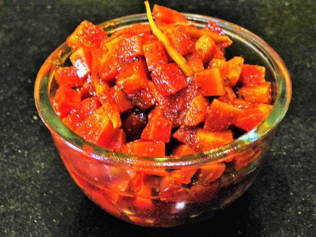 Carrot Pickle - Marathi Recipe