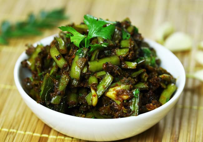 Gawar Fry - Marathi Recipe