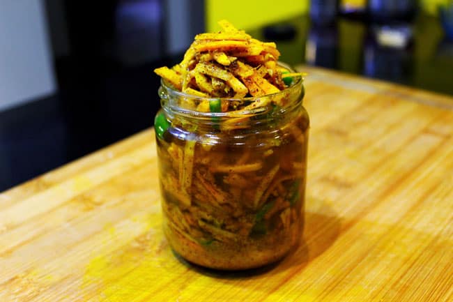 Olya Haladiche Lonache - Marathi Recipe