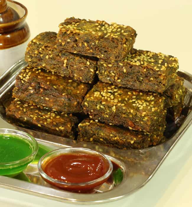 Palak Vadi - Marathi Recipe