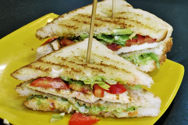 Veg Club Sandwich