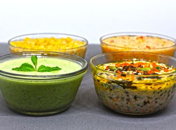 4 Types Raita - Marathi Recipe