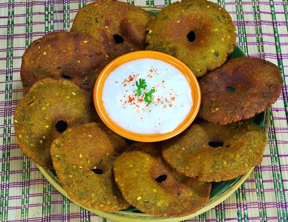 Bhajaniche Vade - Marathi Recipe