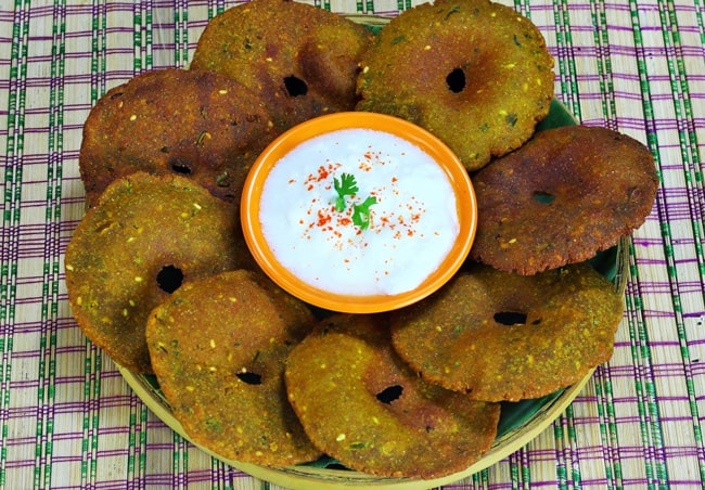 Bhajaniche Vade - Marathi Recipe