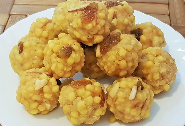Boondiche Ladoo - Marathi recipe