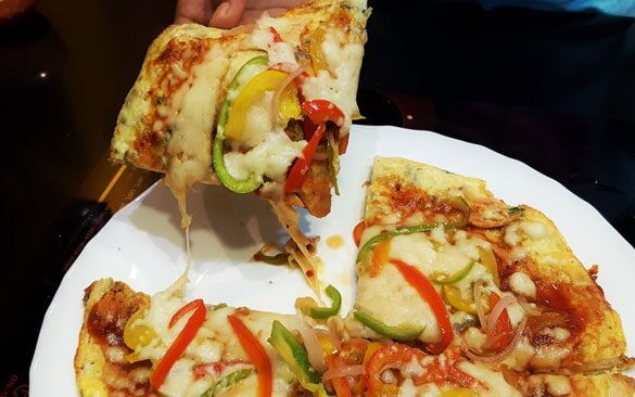 Bread Omelette Pizza