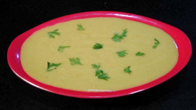 Creamy sweet corn soup