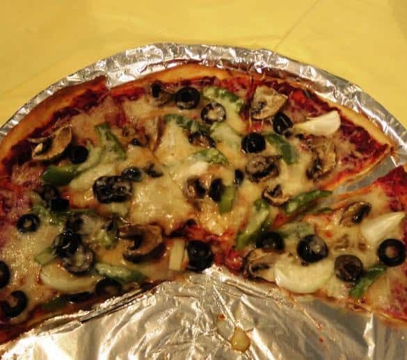 Homemade Yeast free Pizza