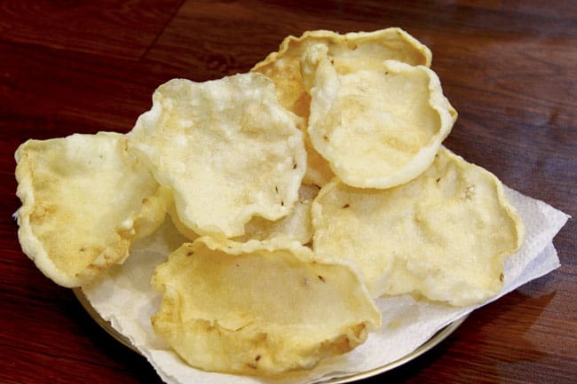 Instant Rava Papad - Marathi Recipe