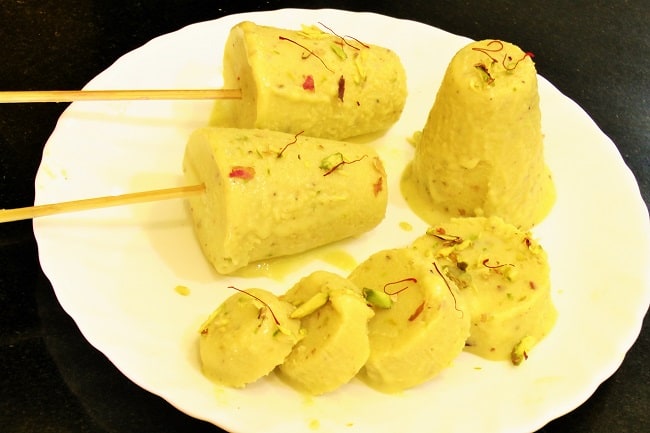Keshar Pista Kulfi - Marathi Recipe
