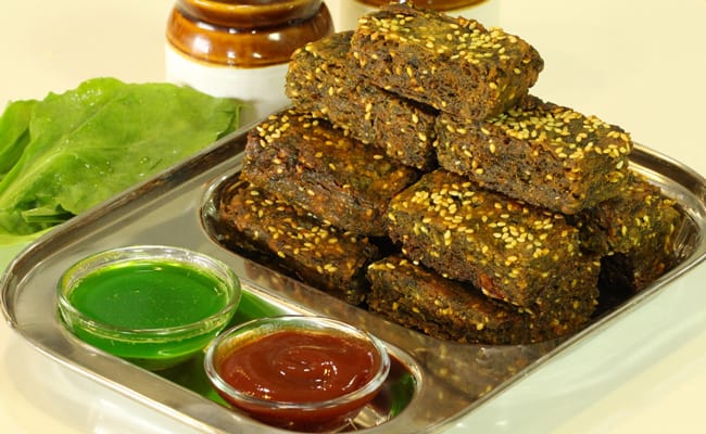 Palak Vadi - Marathi Recipe