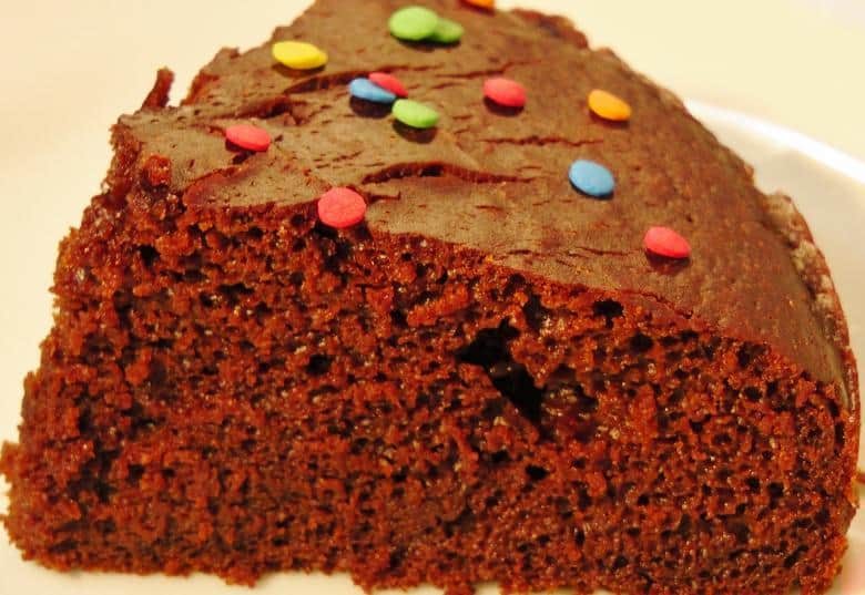Pressure Cooker Eggless Chocolate Cake