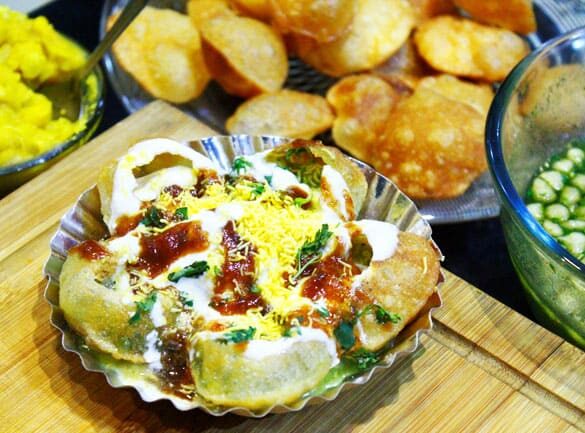 Sev Puri Dahi Puri - Marathi Recipe