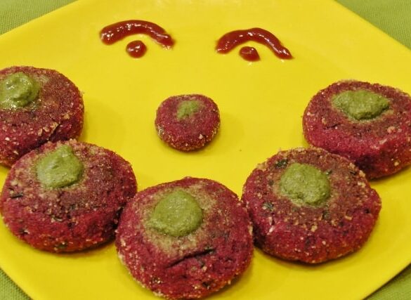 Soya and beet cutlet