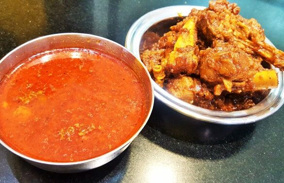 Tambda Rassa - Sukka Mutton - Marathi Recipe