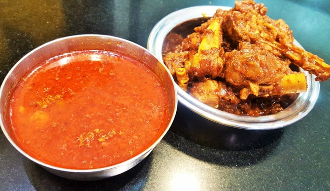 Tambda Rassa - Sukka Mutton - Marathi Recipe