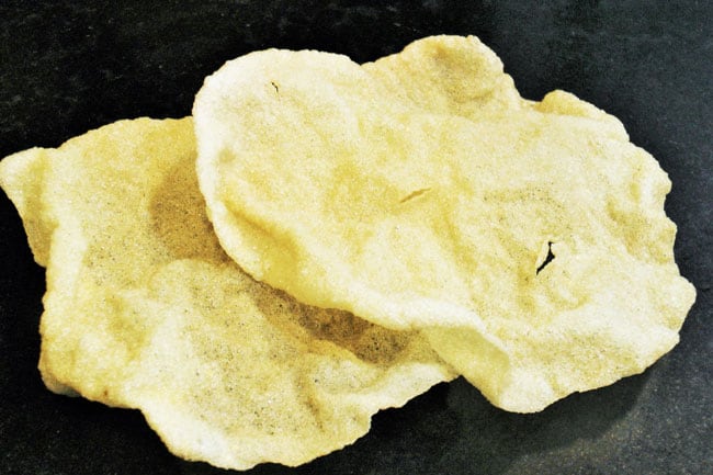 Tandul Papad - Marathi Recipe