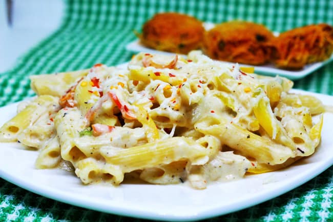 White Sauce Pasta - Marathi Recipe
